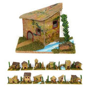 Trade Shop - Set 12 Casette Per Presepe Napoletano Natale Casa Presepio In Sughero 6x8x5cm -