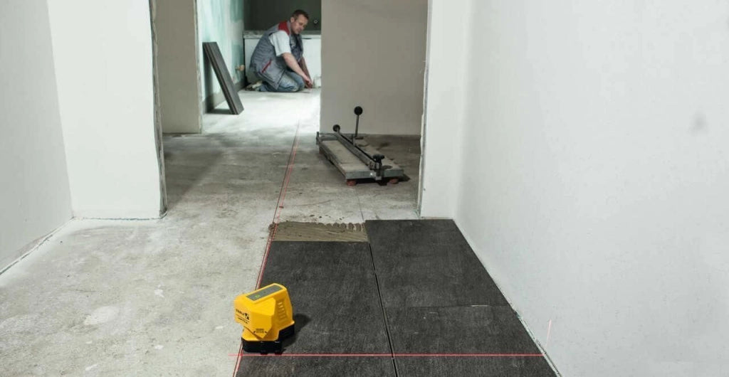 Stabila 18574 FLS 90 Laser per Pavimenti Autolivellante Linee Incrociate 15 m colore Multicolore