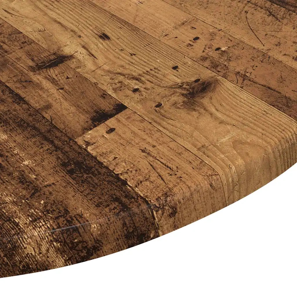 Piano del tavolo Legno vecchio Ø 50 x 1,5 cm Legno multistrato 880399