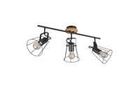 Faretto da Interno  E27 in Metallo Nero Opaco