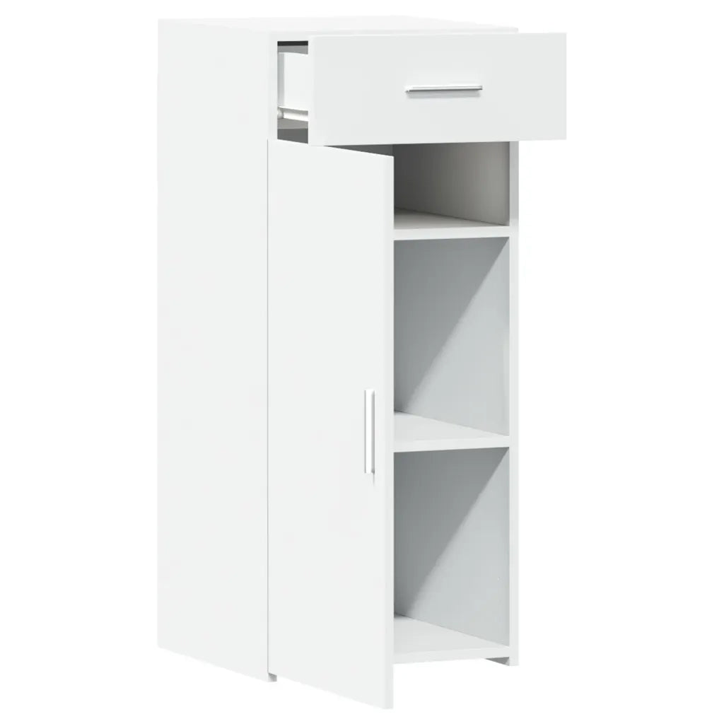 Credenza | Madia | Buffet da pranzo | Armadio da pranzo Bianca 40x42,5x93 cm in Legno Multistrato