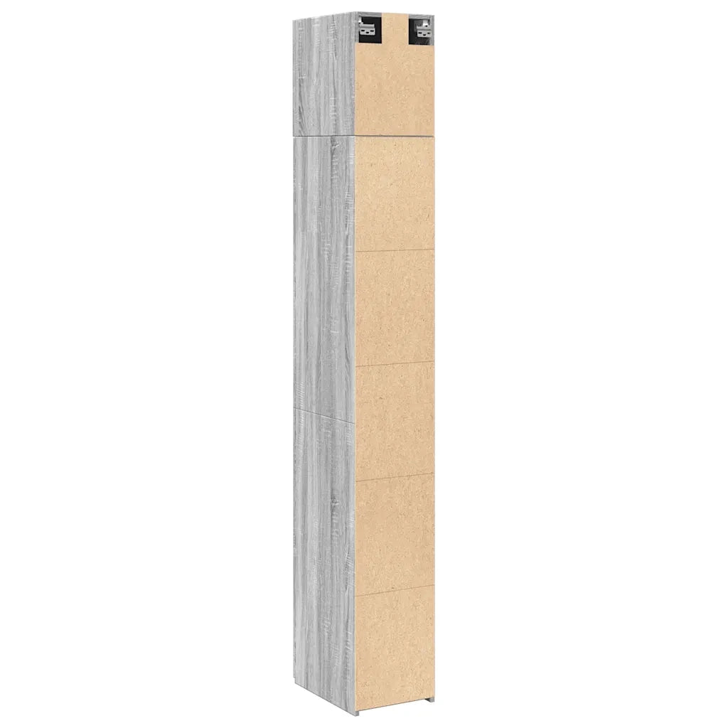 Mobile Sottile Grigio Sonoma 30x42,5x225 cm in Truciolato 3281264