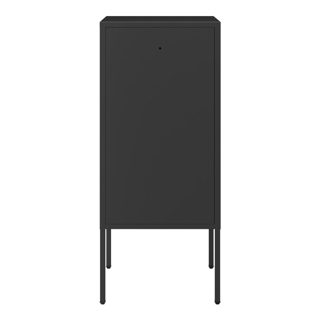 Set di 2 Comodini Hausjärvi con Anta a Destra e Sinistra 82 x 35 x 35 cm - Nero [en.casa]