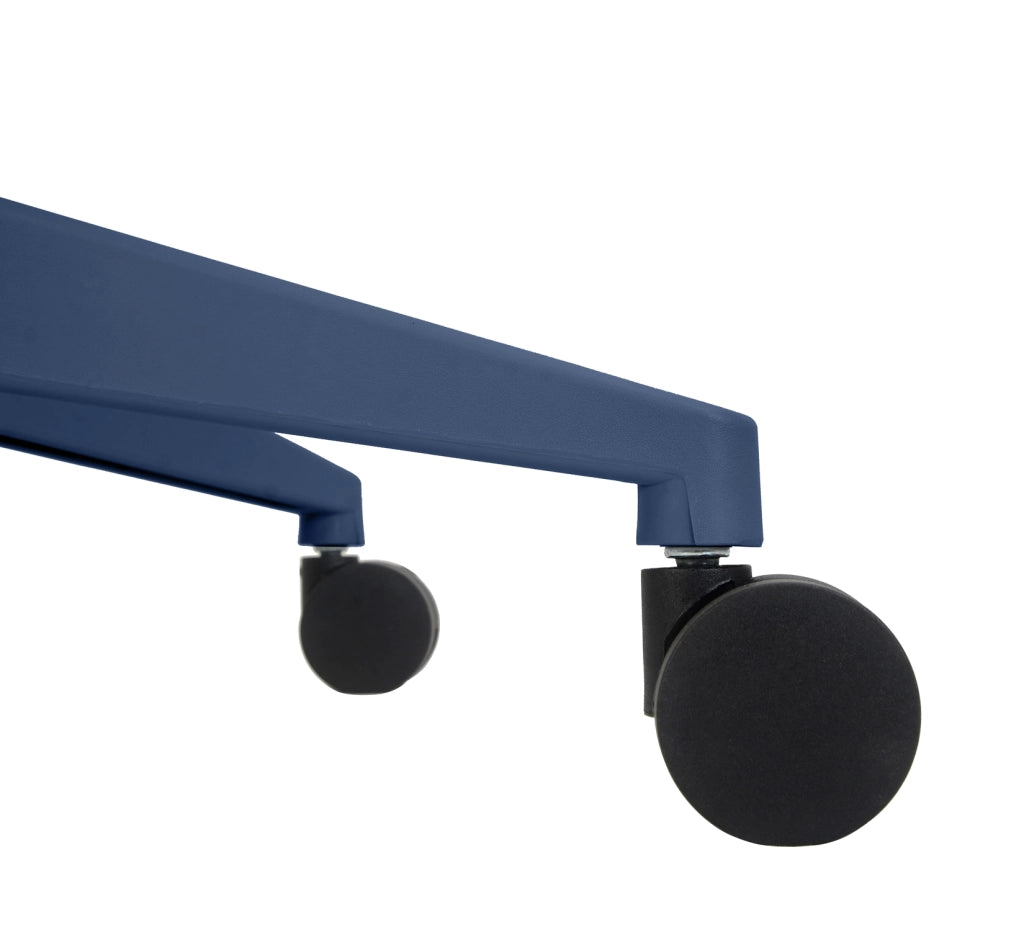 Sedia studio Hispanohogar altezza regolabile in tessuto blu