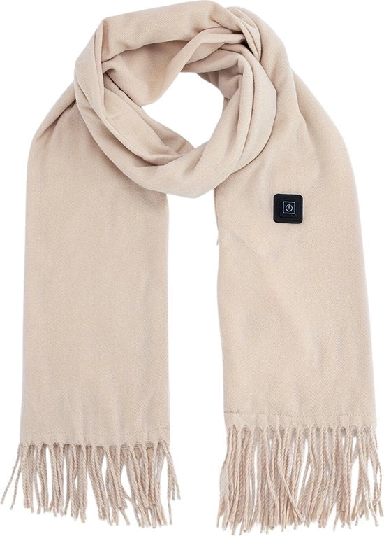 Schiacetto Elettrico - Sciarpa Elettrica - Ricaricabile - USB - Inverno - Donna & Uomo - Beige