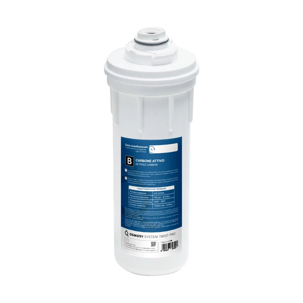 Aqpet ricambio cartuccia Carbone a sgancio rapido per impianti Twist Pro