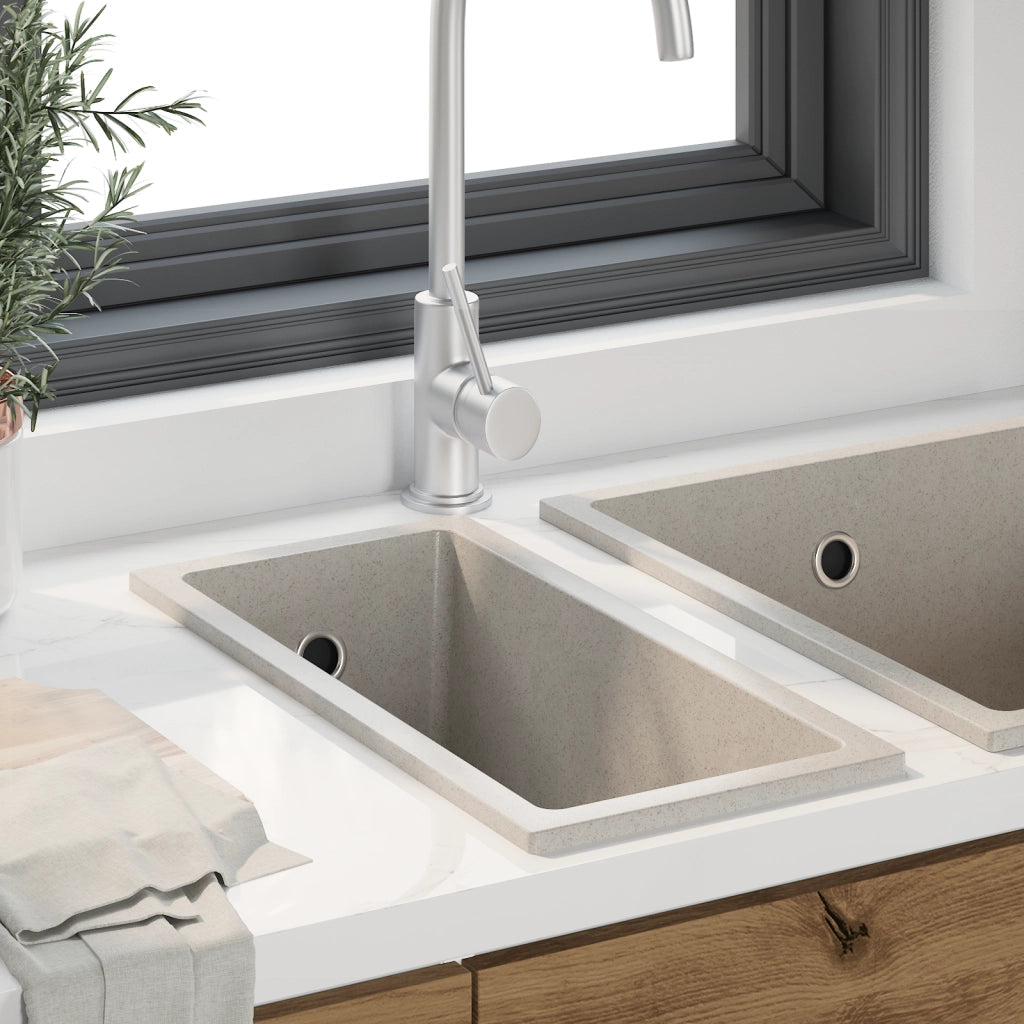 Lavello da Cucina con scarico in granito beige