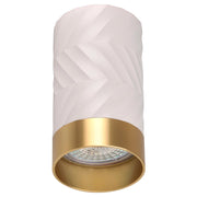 Faretto da soffitto Polux Arras GU10 bianco oro alluminio
