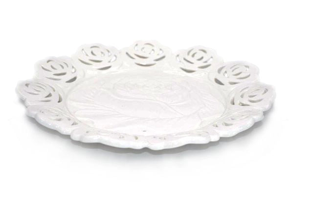 Piatto Decorativo da Tavolo in Ceramica Smerlo 26 cm
