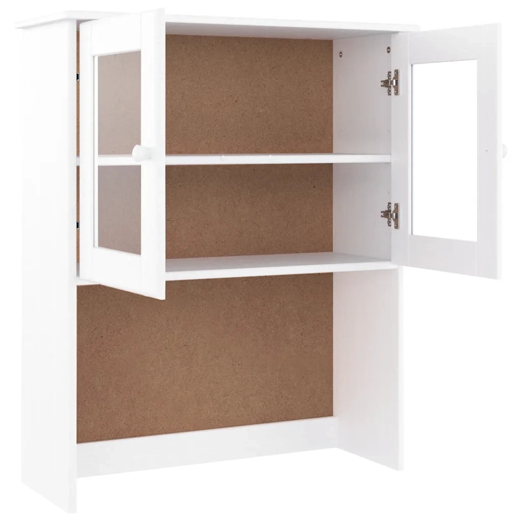 Piano Comò ALTA Bianco 77x30x92 cm in Legno Massello di Pino 353946