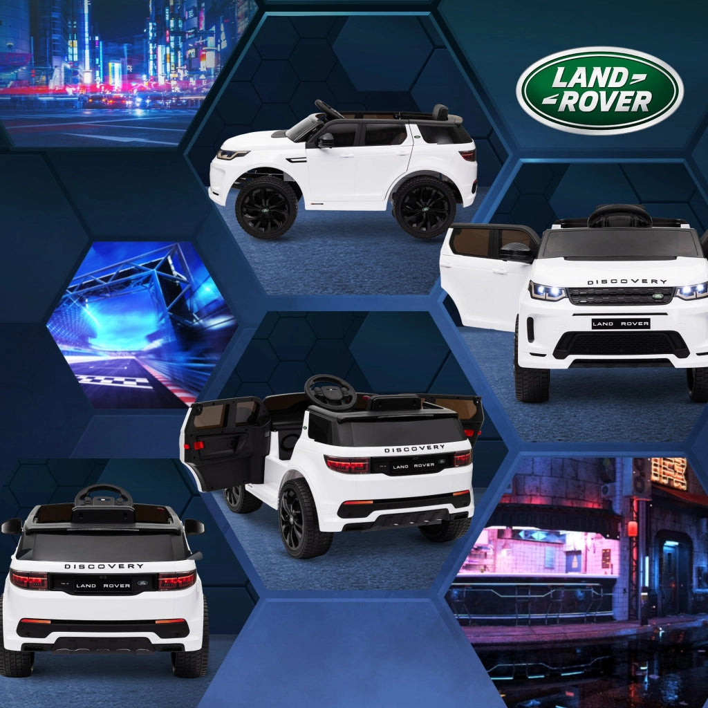 Macchina Elettrica per Bambini con Licenza Land Rover Discovery Sport 106x65,5x51 cm Bianco