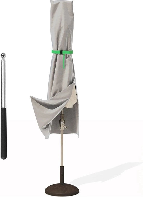 Parasolhoes acqua resistente per Ø 3 m - Protezione per ombrellone da giardino, resistente all'inverno e ai raggi UV