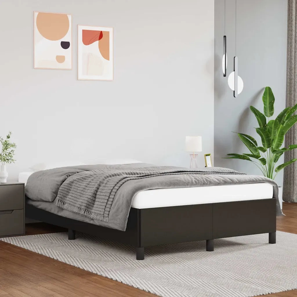 Giroletto senza Materasso Nero 120x190 cm Similpelle 379522