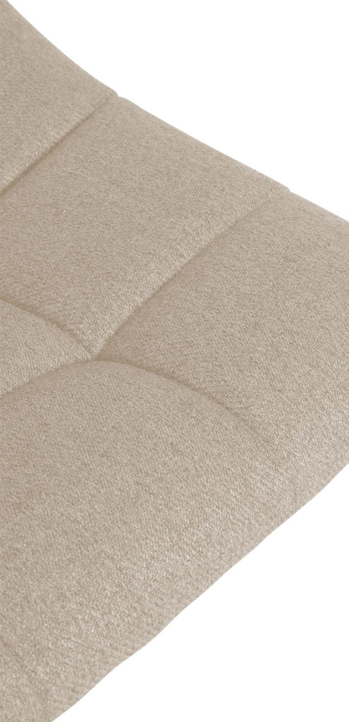 Set di 2 sgabelli da bar Jerry Fabric crema,cromo