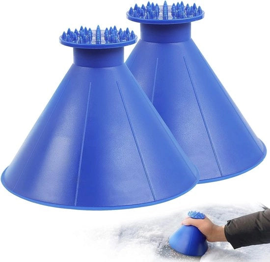 Iscrivacristalli per auto - Rimozione del ghiaccio magica - 2 pezzi - Blu