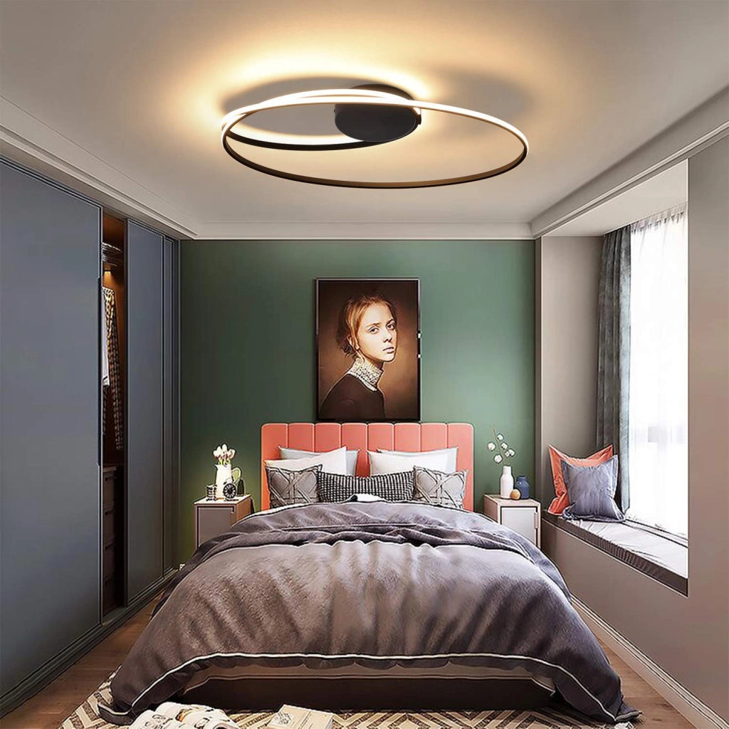 ZMH Lampada da soffitto plafoniera LED moderna ad anello 36W per soggiorno interni