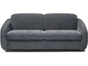 Divano trasformabile express "Laurie" in tessuto testurizzato - letto 140 cm - 3 posti - Grigio