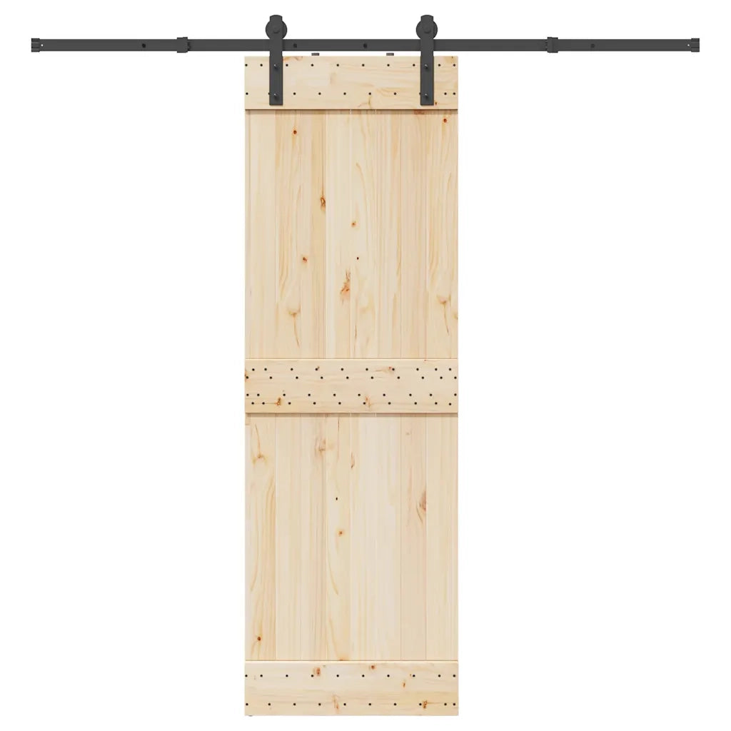vidaXL Kit di Binari per Porte Scorrevoli 213,5 cm Acciaio Nero
