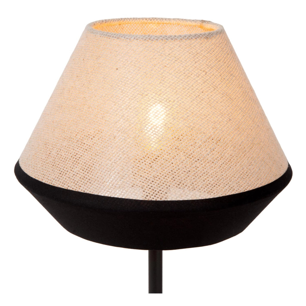 Lampada da tavolo KALA 1xE14 beige nera lino Lucide