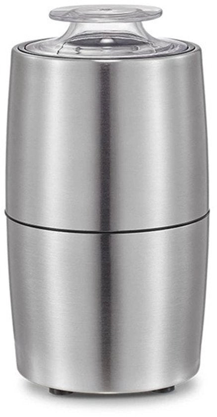 Molitore per spezie, molitore per caffè, molitore elettrico per erbe, con contenitore in acciaio inossidabile e lame.