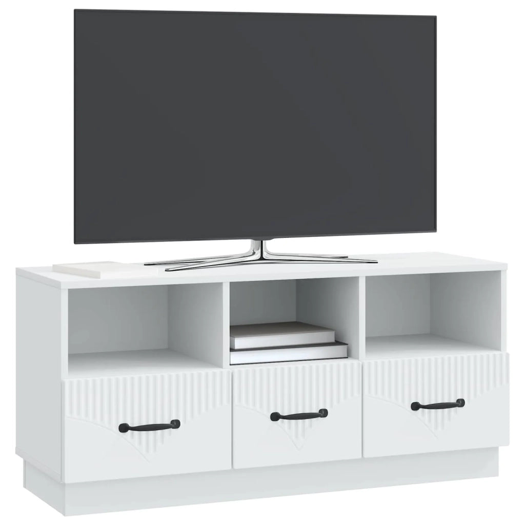 Mobile TV-Credenza per TV Bianco 102 x 34,5 x 47 cm Legno ingegnerizzato 140038