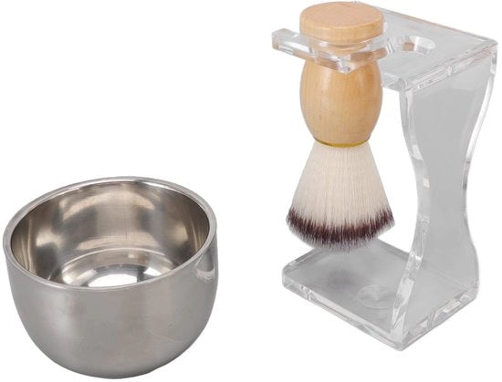 Set di spazzole da bagno di lusso - Spazzola da bagno - Set di pennelli - Stendardo acrilico - Materiale in acciaio inossidabile - Rapido assorbimento e comodo - Set di spazzole da bagno