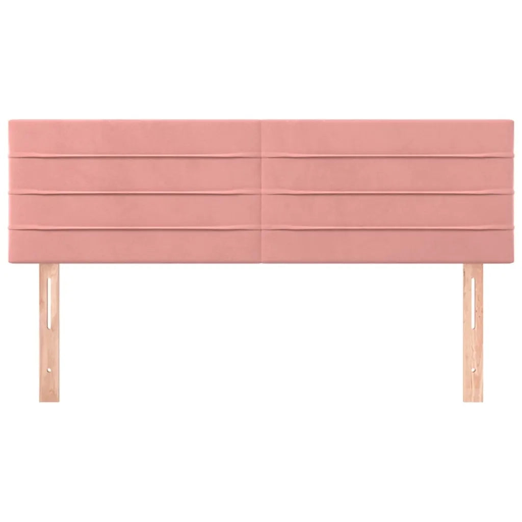Testiera | Testata Rosa 144x5x78/88 cm in Velluto