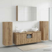 Set di mobili per il bagno 6 pcs Rovere Artigianale 3407158