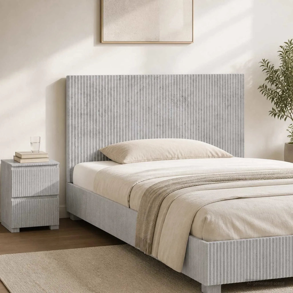 Testiera da Muro ARNHEM Grigio Cemento Legno ingegnerizzato 896758