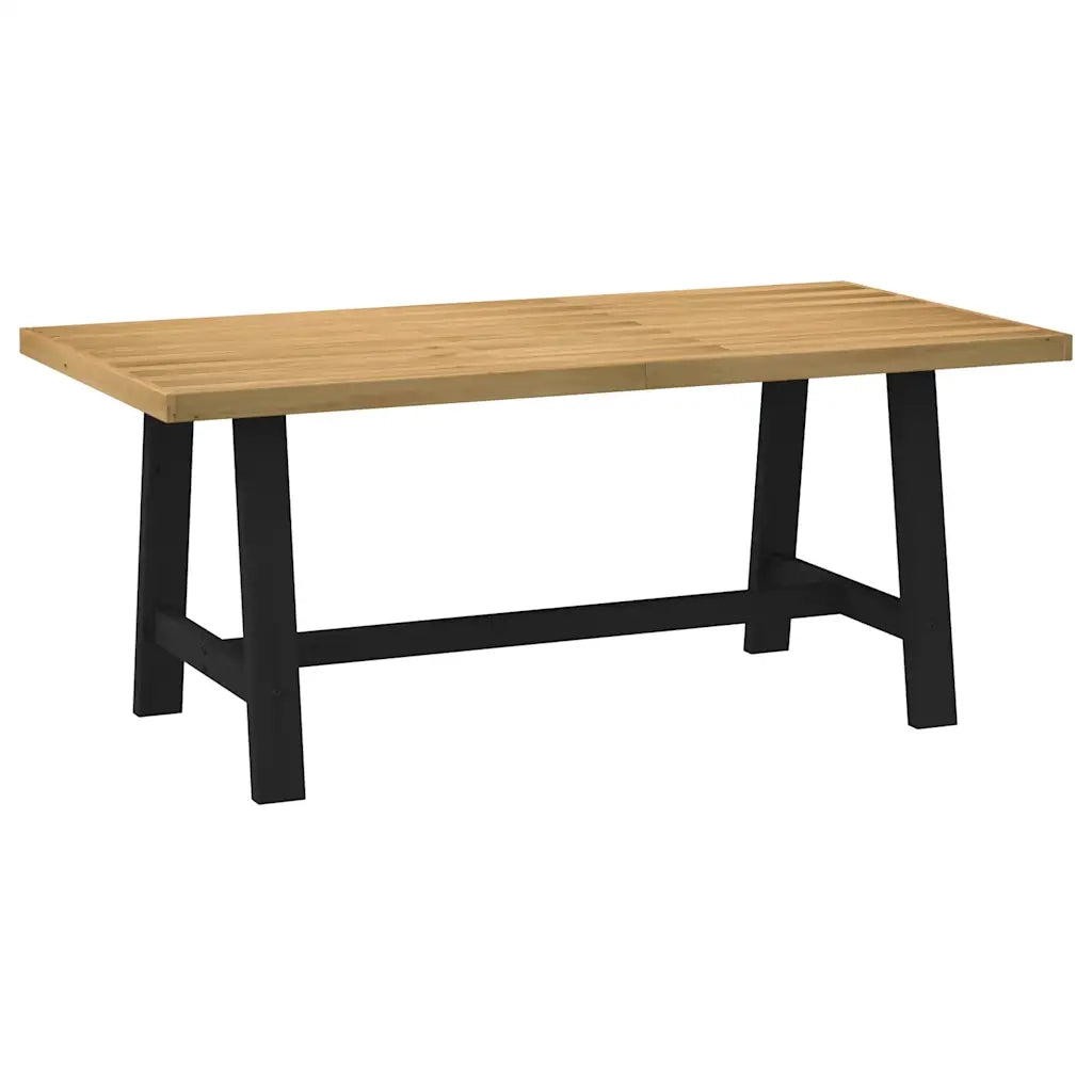 Tavolo Pranzo NOAIN Gambe a Forma A 180x90x75 cm Legno Massello 4100045