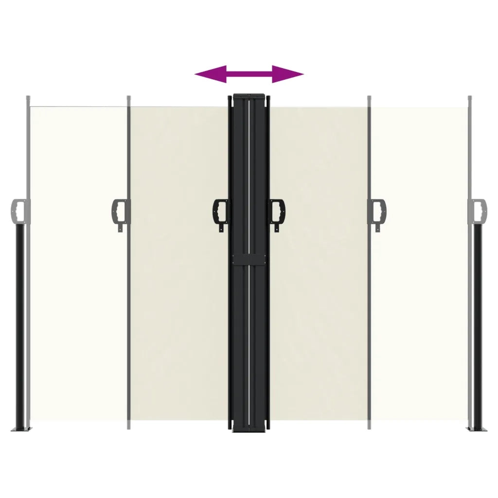 Tenda da Sole Laterale Retrattile Crema 180x600 cm