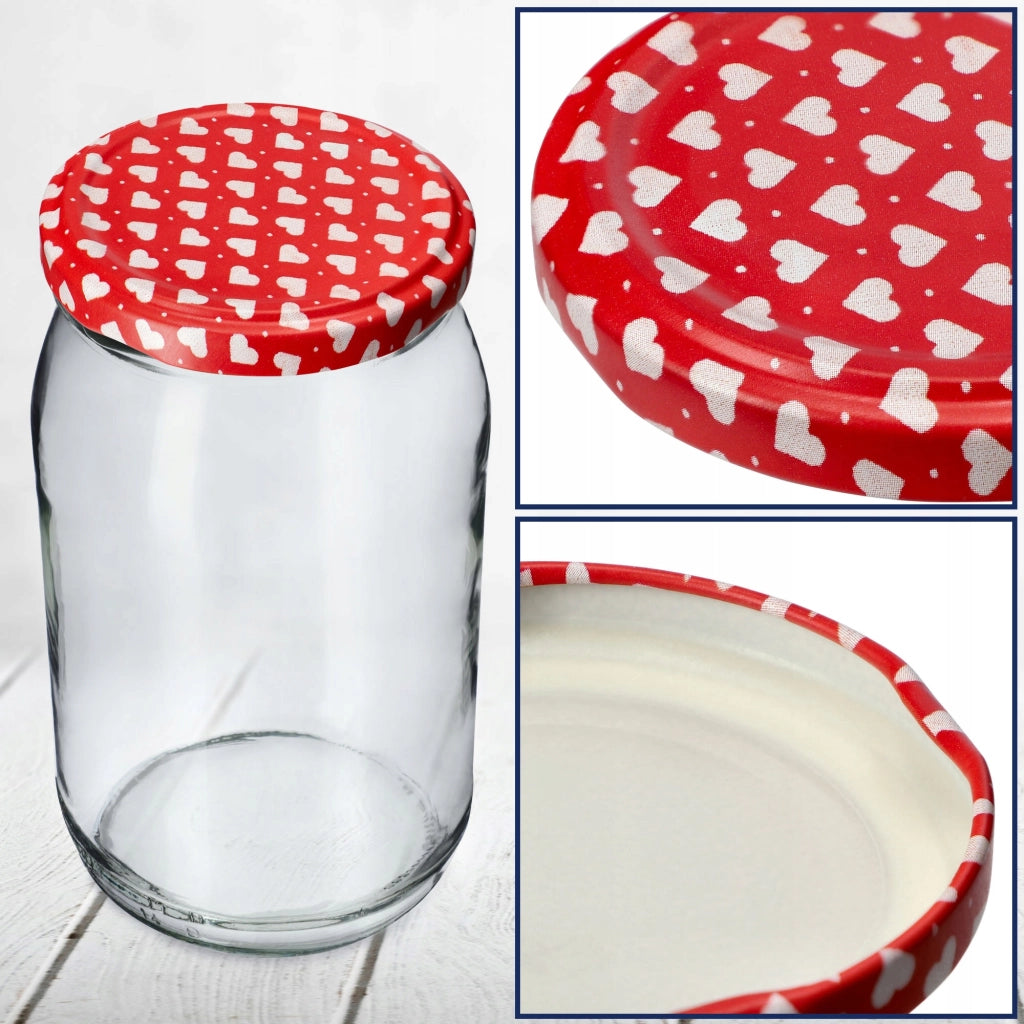 Tappi per barattoli KADAX, diametro 82 mm, confezione da 10 pezzi
