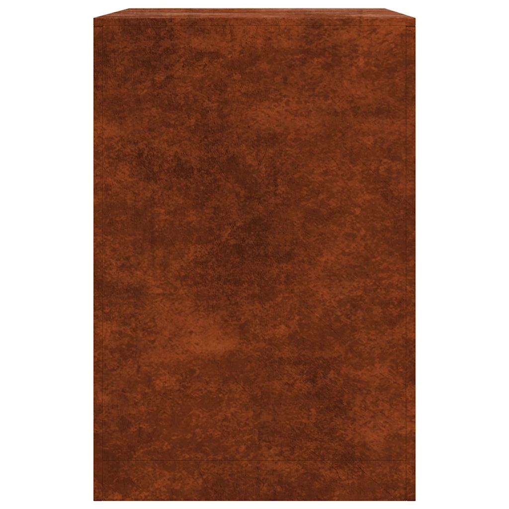Portalegna 60x40x60 cm in Acciaio Corten 851009