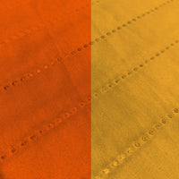 Copridivano Impermeabile Trapuntato 1 Posto Double Face in Microfibra Arancio/Giallo