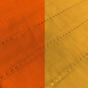 Copridivano Impermeabile Trapuntato 1 Posto Double Face in Microfibra Arancio/Giallo