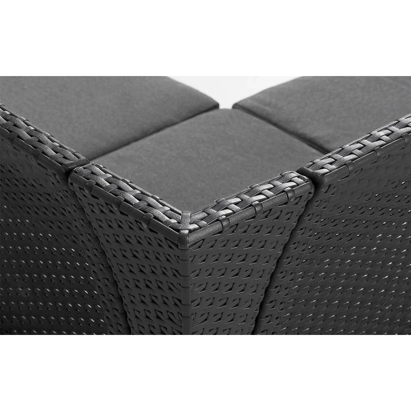 Keter SET DIVANO ANGOLARE EMMA 172X172XH74CM GRAFITE