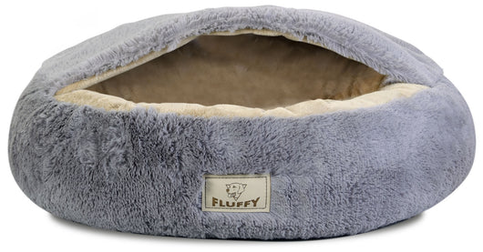 AIO FACTORY 60 cm FLUFFY Letto per cani grigio chiaro Cuscino impermeabile per cani