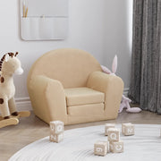 Divano Letto per Bambini-Sofa Letto-Daybed-Divanetto Crema in Morbido Peluche 695321