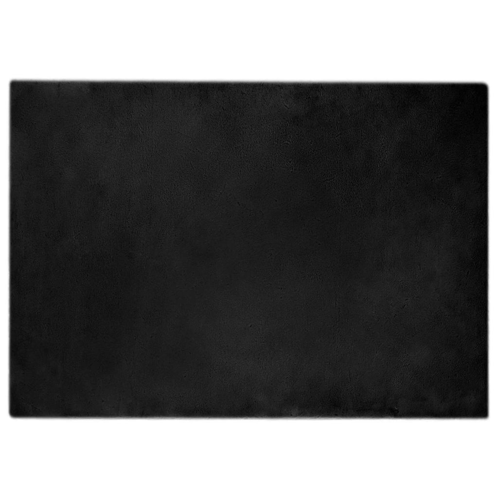 Tappeto antiscivolo in sintetica di coniglio OLITE Nero 42021726