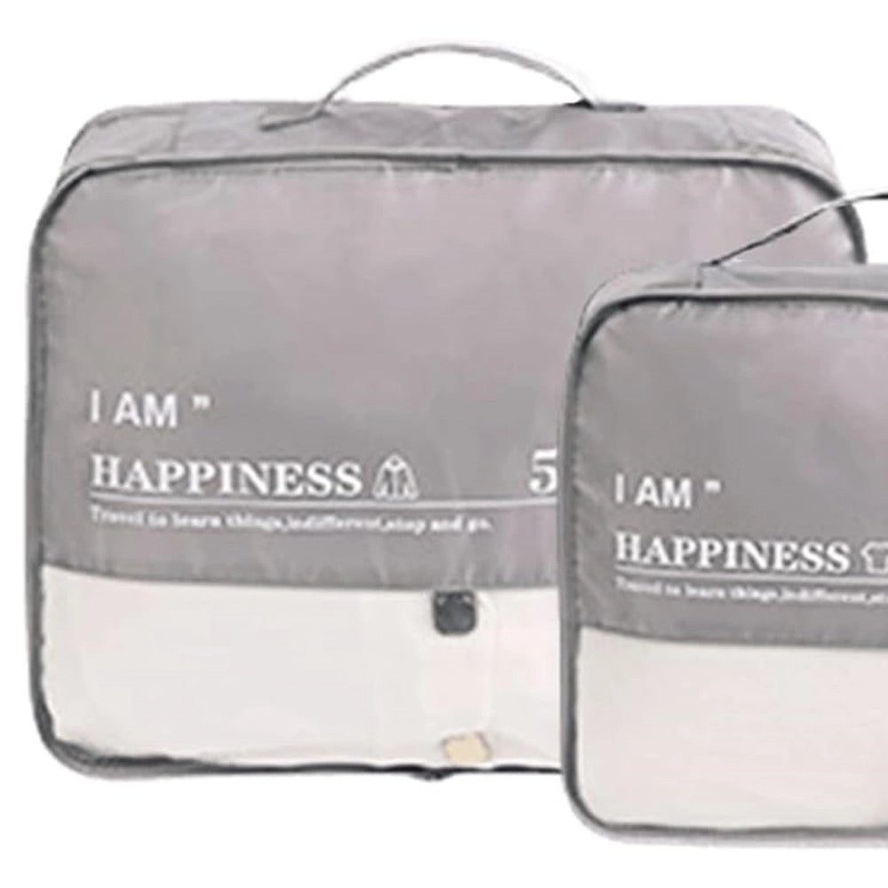 Trade Shop - Organizer Viaggio Impermeabile Borsa Organizzatore Valigia Casa Grigio 40x32x12cm 87713 -
