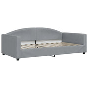 Letto da camera | Letto da Giorno Grigio Chiaro 100x190 cm in Tessuto