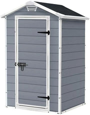 Casetta Manor 4X3 Grigia In Resina Cm 128X94X196 H
