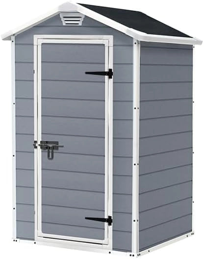 Casetta Manor 4X3 Grigia In Resina Cm 128X94X196 H