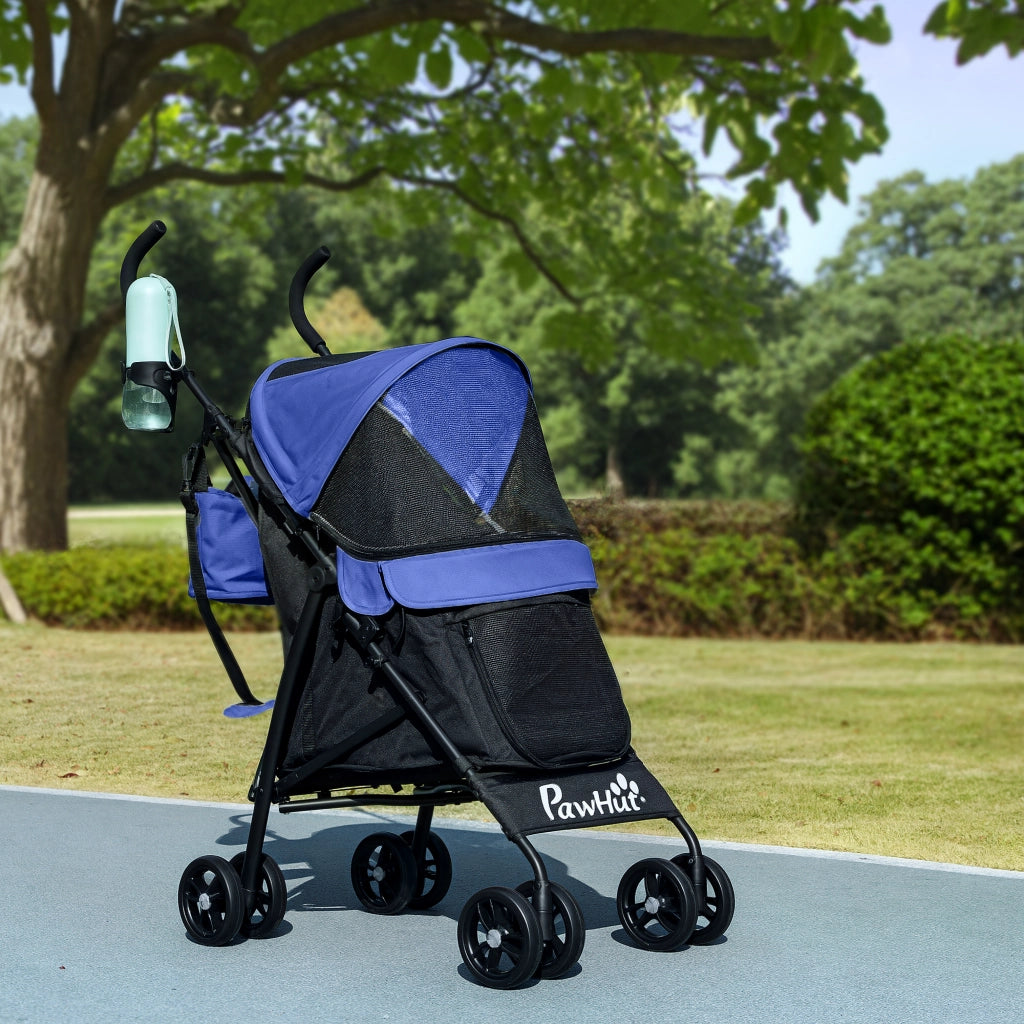 Carrello per Animali Domestici ¨C zephmum ¨C Blu Scuro 76x44x103 cm