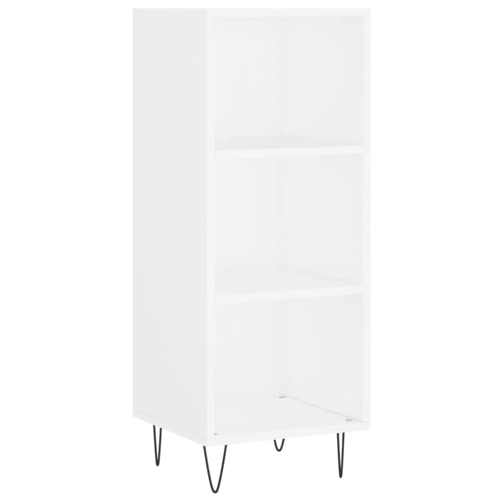 Buffet credenza cassettiera mobiletto mobile contenitore organizer per cucina soggiorno salotto 34,5 x 32,5 x 90 cm legno ingegnerizzato bianco 02_0030237