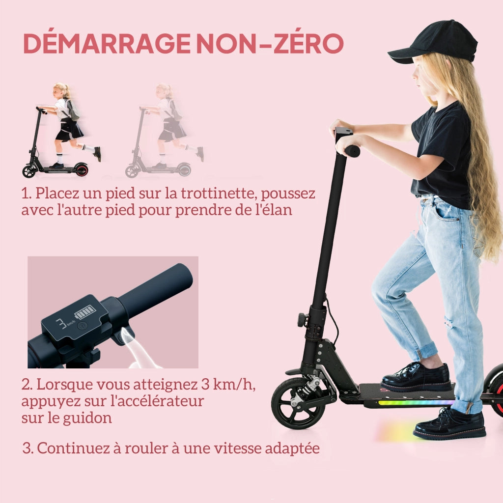 Monopattino elettrico pieghevole per bambini ¨C Minimal ¨C Nero, alluminio, 6-14 anni, 14 km/h