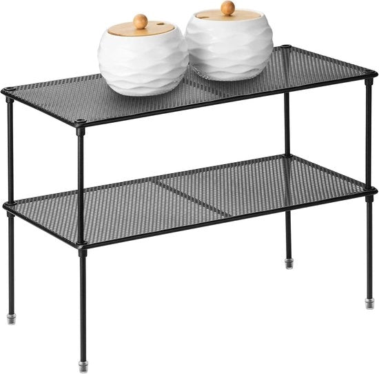 Organizzatore per armadi cucina a pannelli - Espandibile e sovrapponibile - 2-pack Organizzatore per armadi cucina
