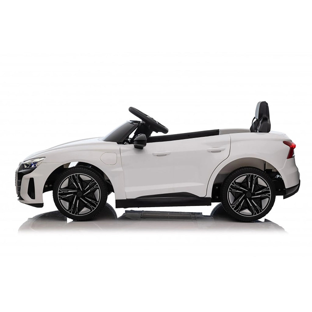 Macchina Elettrica per Bambini 12V Licenza Ufficiale Audi RS E-Tron GT con Telecomando Bianco
