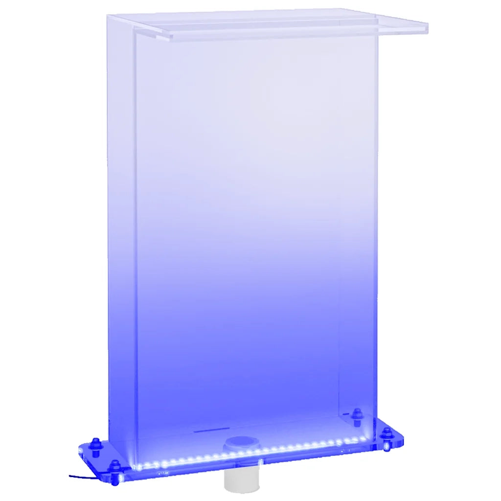 Fontana da Piscina con LED RGB in Acrilico 51 cm CFW5325190