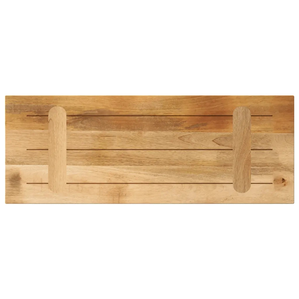 Piano per Tavolo 80x30x3,8 cm Rettangolare Legno Mango Grezzo 371371